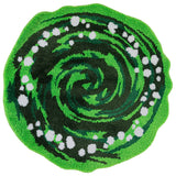 Rick And Morty Green Portal Tufted Rug