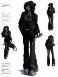 Gothic Dark Style Slim Jeans