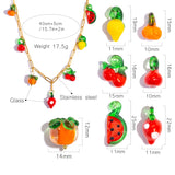 Fruit Charm Necklace