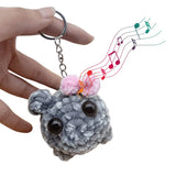 Sad Hamster With Sound Keychain