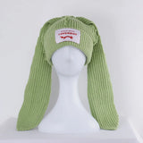 Handmade Long Rabbit Ear Wool Beanie
