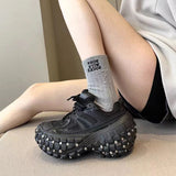 Metal Stud Thick Sole All Terrain Sneakers