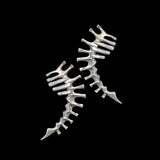 Silver Spine Bone Ear Clip