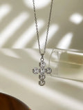 CZ Diamond Cross Chain