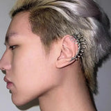 Silver Spine Bone Ear Clip