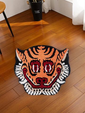 Tibetan Tiger Face Tufted Rug