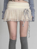 Sweet Polka Dot Mini Skirt