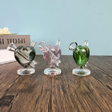 Glass Heart Bottle Cig Holder