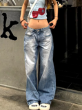 American Vintage Y2k Baggy Low Rise Denim Pants