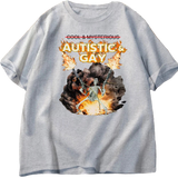 Autistic and Gay Skeleton Explosion Tee