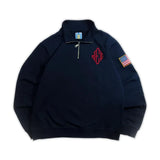Jeffrey Epstein Embroidered 3/4 Zip Sweater