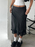 Polka Dot 2 Layer Maxi Skirt