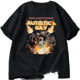 Autistic and Gay Skeleton Explosion Tee