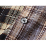 Vintage Patchwork Plaid Shirt