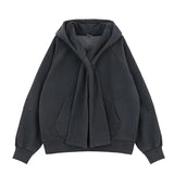 24AW Cross-Tie Shoulder Slung Hoodie