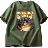 Autistic and Gay Skeleton Explosion Tee
