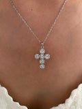 CZ Diamond Cross Chain