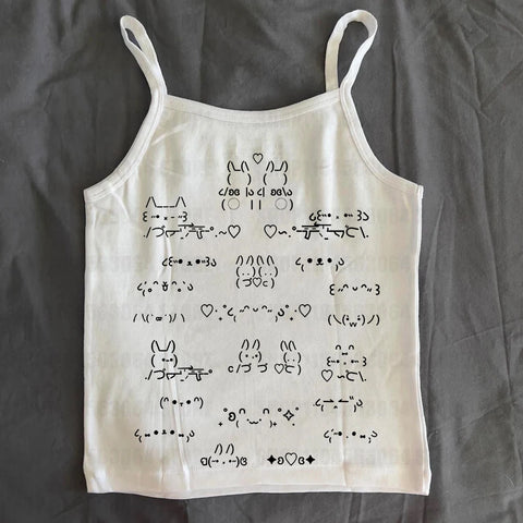 Kaomoji Camisole Top