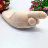 Pee Pee Plush Flat Slippers