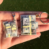 Handmade Mini Money Bag Keychain