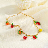 Fruit Charm Necklace