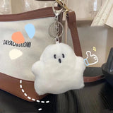 Fuzzy Ghost Keychain