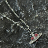 Saturn Heart Diamond Earrings