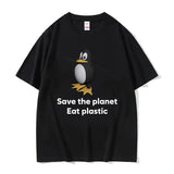 Save The Earth Eat Plastic Tee