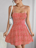Floral Open Back dress