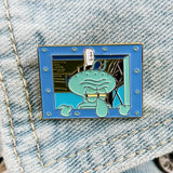 Squidward Window Pin