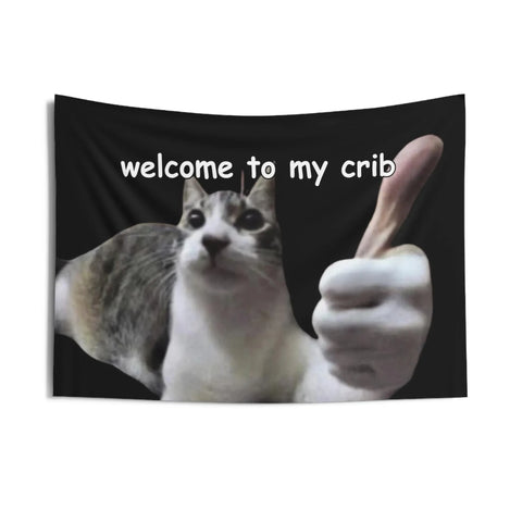 Welcome to My Crib Tapestry