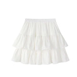 Double Pleated Ruffled Skirt