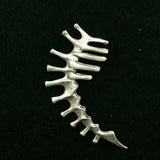 Silver Spine Bone Ear Clip