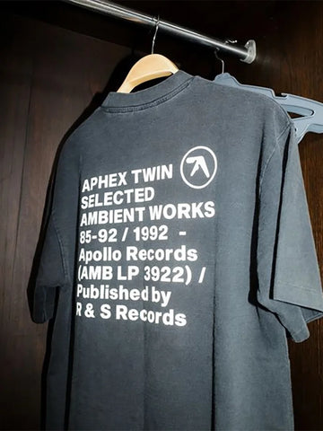 Aphex Twin Washed Black Tee