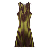 Pleated Knitted Dress