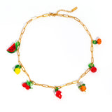 Fruit Charm Necklace