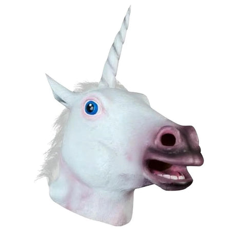 Unicorn Rubber Horse Mask