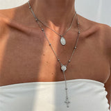 3Pcs Vermeil Unique Cross Rosary