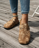 Bleached Denim Clogs