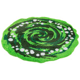 Rick And Morty Green Portal Tufted Rug