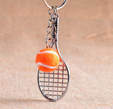 Tennis Racket & Ball Keychain