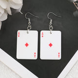 Poker Playing Cards Earrings