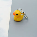 Rubber Yellow Duck Keychain