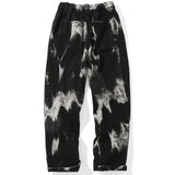 Bleach Splattered Dyed Trousers