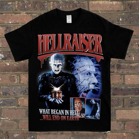 Hellraiser What Begin In Hell Will End On Earth Tee