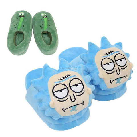 Rick And Morty Plushie Slippers