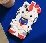 Hello Kitty Gundam iPhone Case