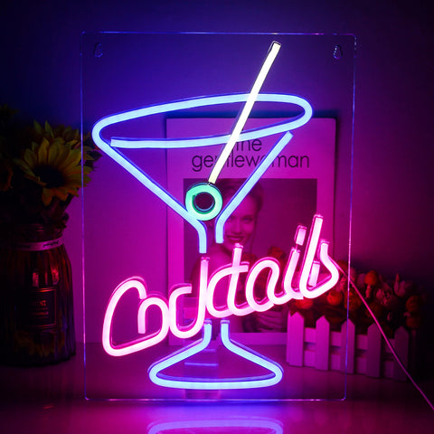 Cocktails & Dream Light Sign