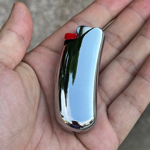 Chrome Mirror Lighter Case