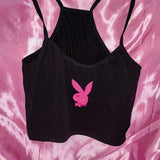 Embroidered Playboy Cami Top